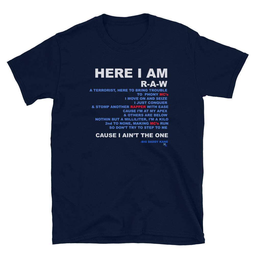 B.D.K. R-A-W LyRics T-Shirt (Unisex)